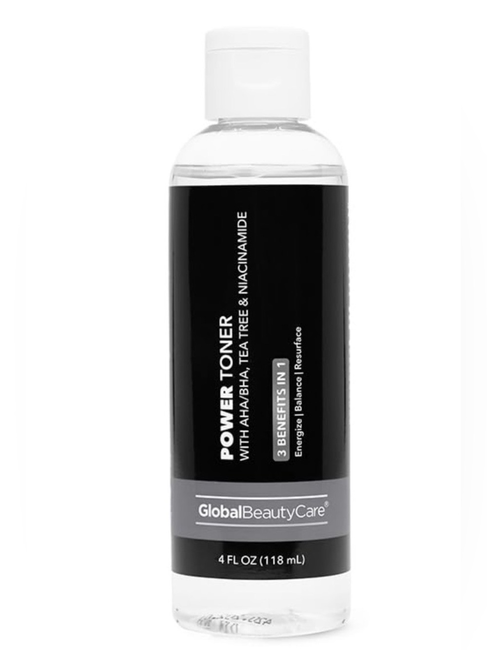 GlobalBeautyCare Power Toner - Black & White Bottle